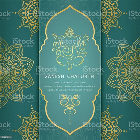 Ganesh Chaturthi Design Stock Illustration - Download Image Now ...