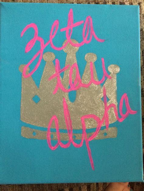 Zeta Canvas Diy Crown Zta Zeta Tau Alpha Five Point Crown Diy Crown