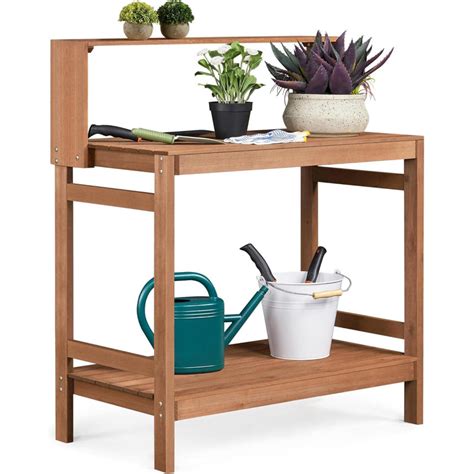 Arlmont Co Ritvars Wood Potting Bench Wayfair