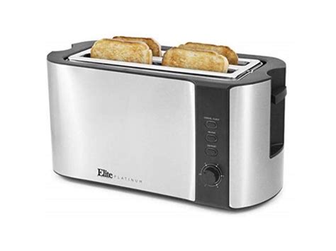 Maxi Matic Ect 3100 Elite Platinum 4 Slice Stainless Steel Long Toaster