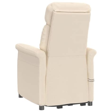 WXS Fauteuil inclinable de massage électrique Beige Microfibre