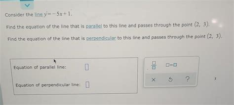 Solved Consider The Line Y 5x1 Find The Equation Of The