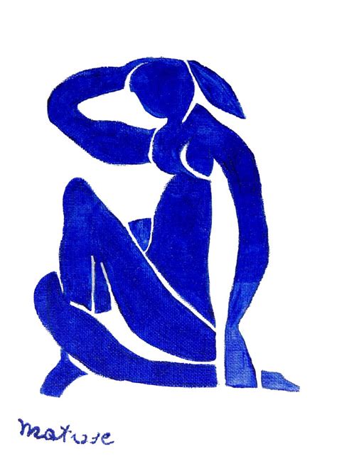 Blue Nude Henri Matisse Poster Picture Metal Print Paint By Vivi