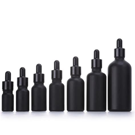 10Ml 30Ml 50Ml 100Ml Druppelaar Glazen Fles Fijne Oliefles Scrub Black