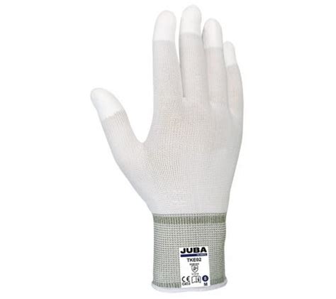 GUANTE JUBA NYLON BLANCO DEDOS PU TKE02 CONFEIRUÑA