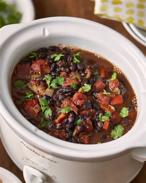 Recipe Slow Cooker Black Bean Chili Kitchn