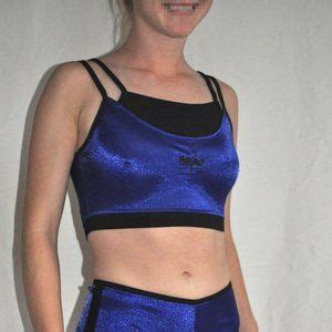 Mossimo Supply Co Swim Vintage S Mossimo Small Bikini Top Bright Shiny Wetlook Blue Poshmark