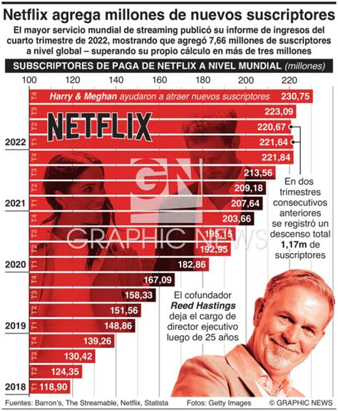 Entretenimeinto Netflix Agrega Millones De Suscriptores Infographic