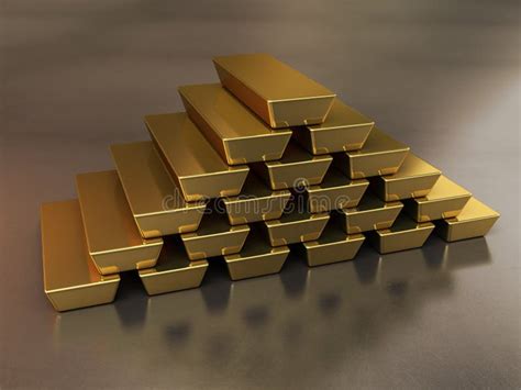 Stack Of Platinum Bars Stock Illustration Illustration Of Bullion