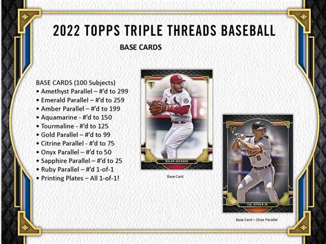 2022 Topps Triple Threads Baseball Cards