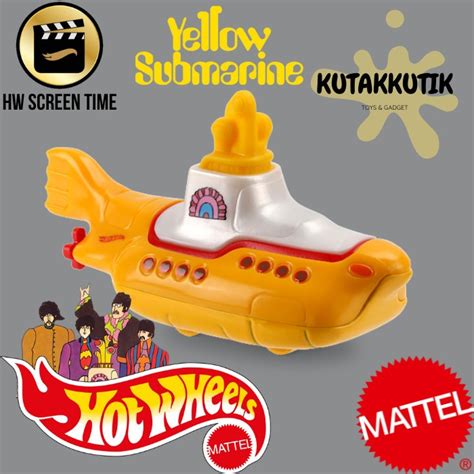 Hot Wheels The Beatles Yellow Submarine Yellow HW Screen Time Shopee Malaysia
