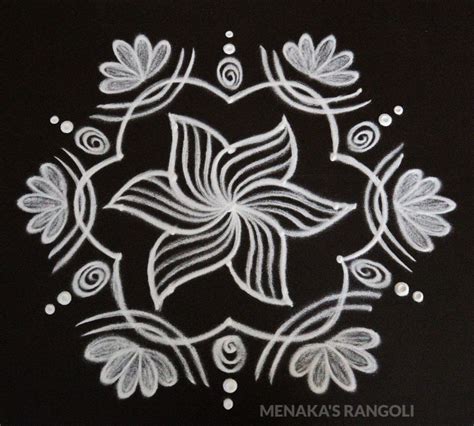 Simple Rangoli Kolam, Simple Rangoli Border Designs, Rangoli Designs ...