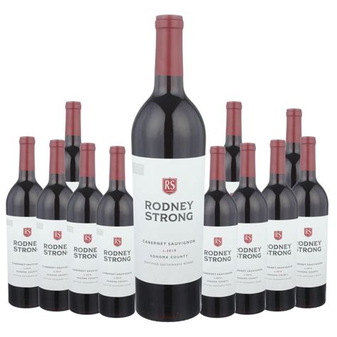 2019 Rodney Strong Cabernet Sauvignon Sonoma County 12 Bottle Case