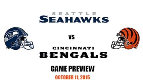 Seahawks at Bengals Preview