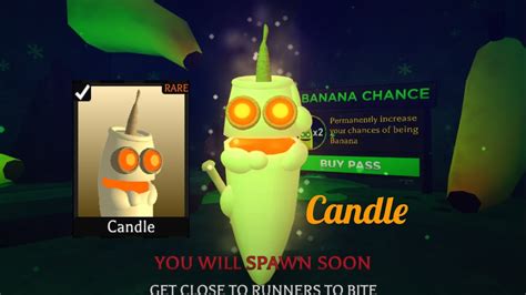 Roblox Banana Eats Part New Candle Skin Unlocked Youtube