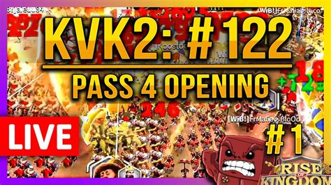 Kvk Lk Pass Opening Live Rise Of Kingdoms Rok Fleisch Youtube