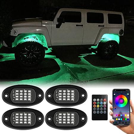 Amazon Tenmiro Rock Lights For Trucks Pods Underglow Rgb Neon