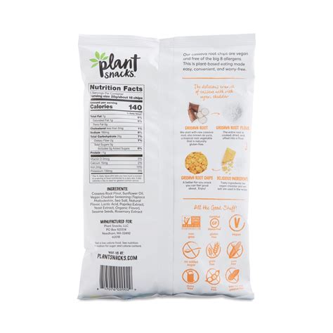 Cheddar Yuca Root Chips By Plant Snacks Thrive Market