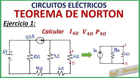 Teorema De Norton Ejercicio Youtube