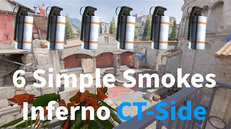 6 SIMPLE Smokes Inferno CT Side Counter Strike 2 YouTube