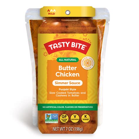 Butter Chicken Simmer Sauce 5 Pack Tasty Bite