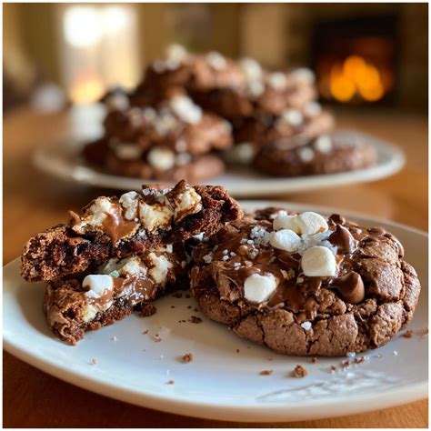 Hot Chocolate Cookies With Mini Marshmallows Irresistible Bites