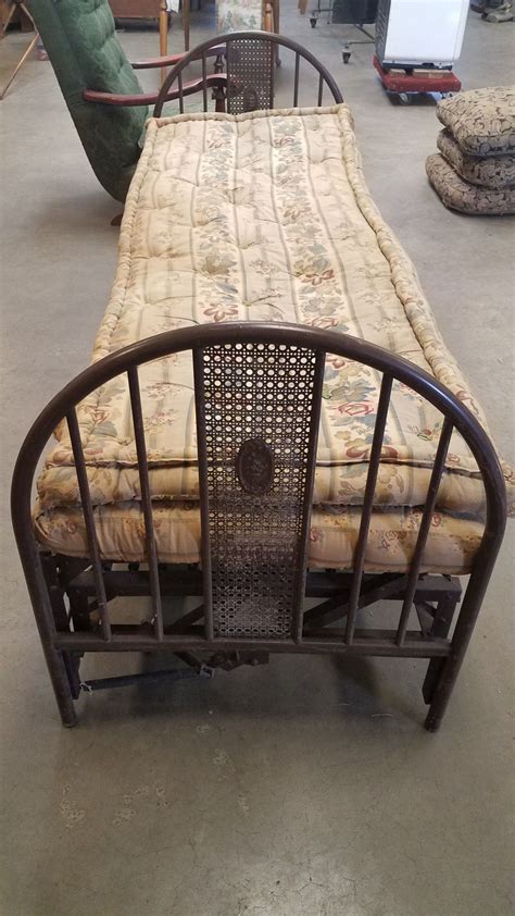 Vintage Metal Single Bed | Metal beds, Single bed, Bed