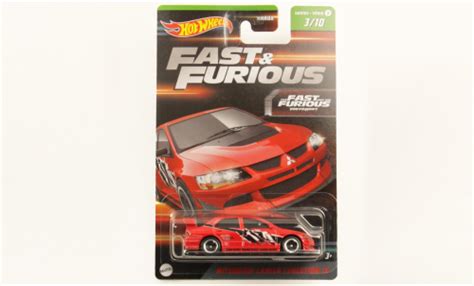 Diecast model cars Mitsubishi Lancer 1 64 Hot Wheels évolution IX red Décorer rapide Furious
