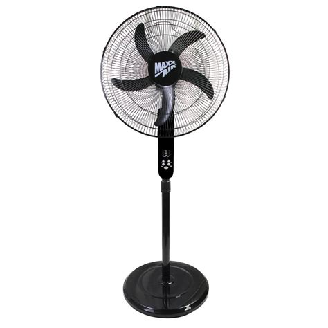 Maxxair Adjustable Height 18 In Oscillating Plastic Pedestal Fan Hvpf