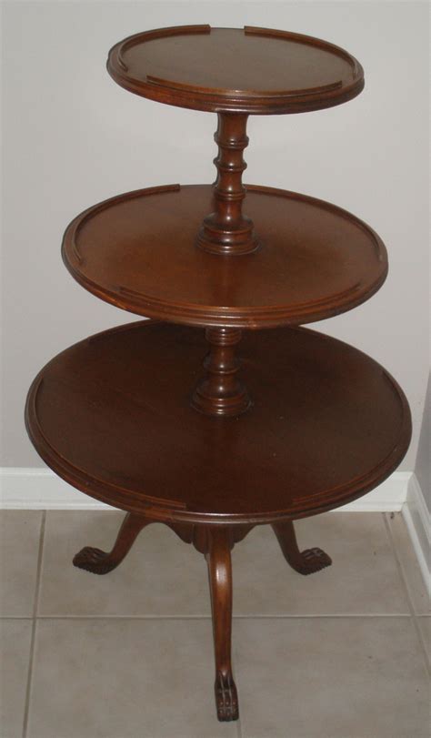 Antique Mahogany Three Tiered Table Salon Design Ideas Decor Antiques