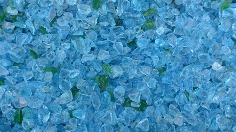 Decorative Small Turquoise Shards Of Glass Close Up Stock Image Image Of Manufacture Glass