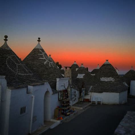 Sunset At Alberobello Puglia Alberobello Natural Landmarks