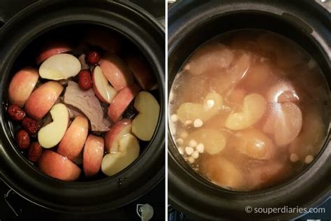 Chinese Apple Soup With Pork Ribs Souper Diaries