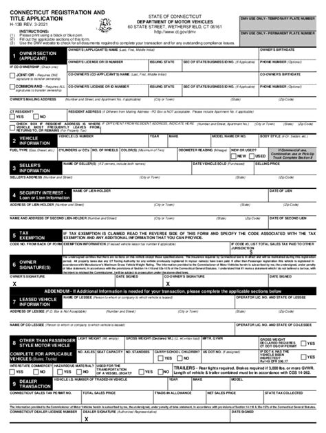 Ct Title Application Fill Out Sign Online Dochub