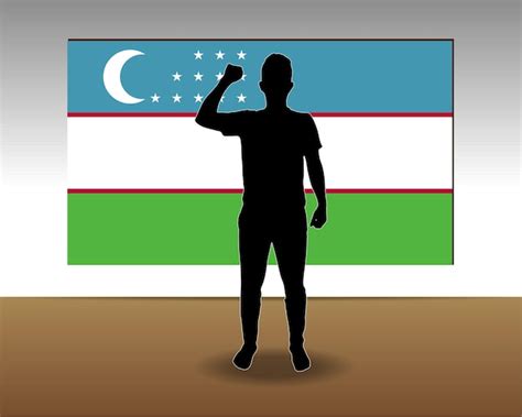 Premium Vector Uzbekistan Flag Paper Texture Singlepiece Element