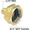 Amazon Hooshing 2PCS Garden Hose Adapters 1 2 Pex Barb X 3 4