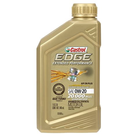 Castrol Edge Extended Performance 0w 20 Advanced Full Synthetic Motor