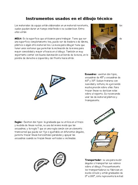 Instrumentos Usados En El Dibujo Técnico Lápiz Dibujo