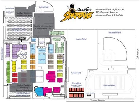 Mountain View High School Campus Map