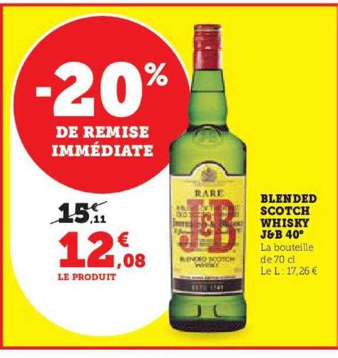 Promo Blended Scotch Whisky J B 40 Chez Hyper U ICatalogue Fr