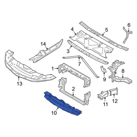 Bmw Oe Front Radiator Support Air Duct