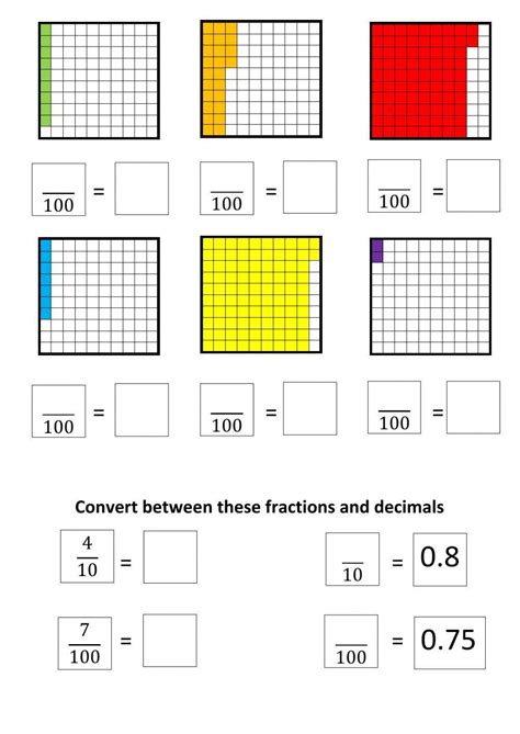 Decimals Tenths and Hundredths worksheet | Live Worksheets - Worksheets Library