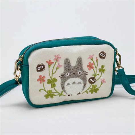 Japan Studio Ghibli My Neighbor Totoro Embroidery Crossbody Sling Bag