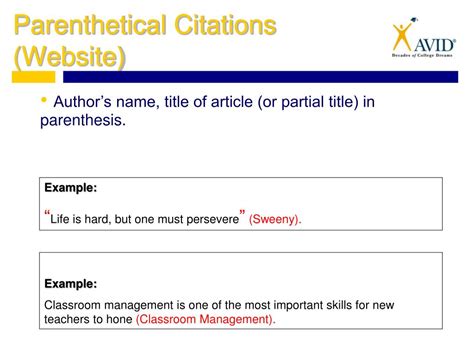 PPT Plagiarism Parenthetical Citations Works Cited Page PowerPoint