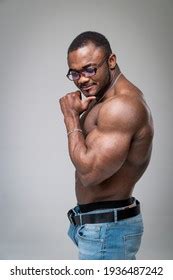 Sexy Muscular Man Standing Pensively Naked Stock Photo Edit Now