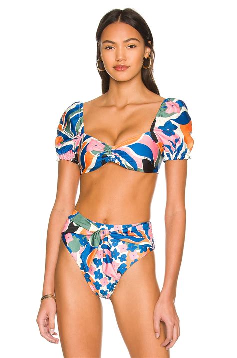 Agua Bendita X Revolve Romina Bikini Top In Multi Revolve