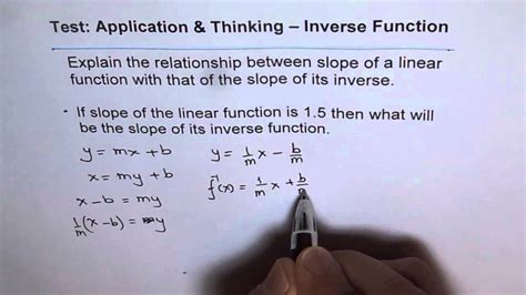 Slope Of Line And Its Inverse Function Youtube