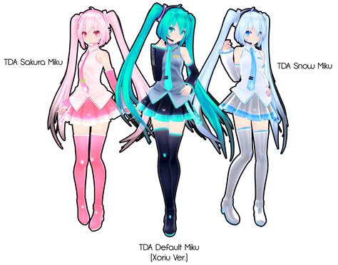 Tda Miku Trio Dl By Xoriu Miku Hatsune Chibi Miku Chan Miku Hatsune