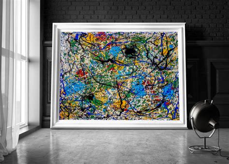 Jackson Pollock Abstract Expressionism P Painting By Retne Artmajeur