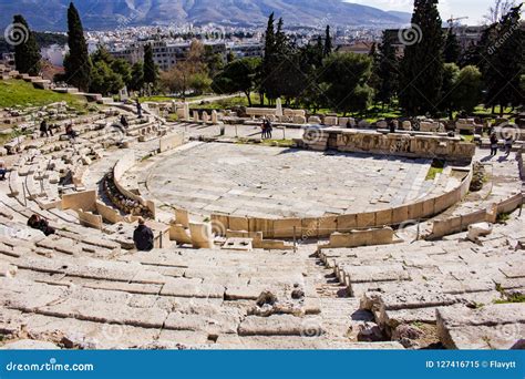 Theatre Of Dionysus Athens Editorial Image Image Of Ascending 127416715